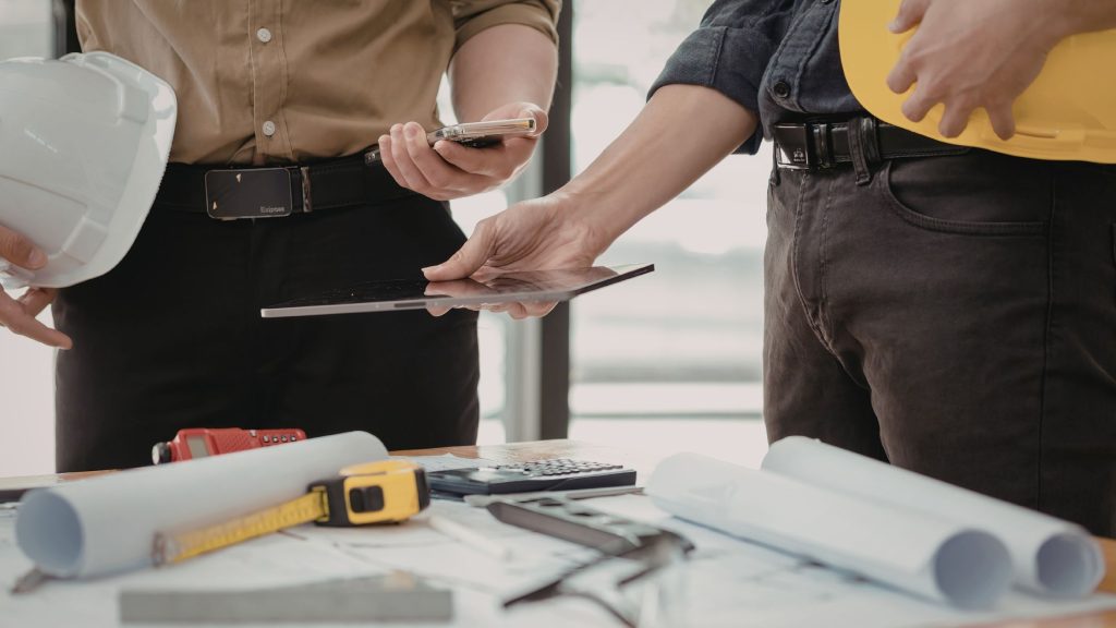 Construction defect expert witness analyzing project plans and documentation