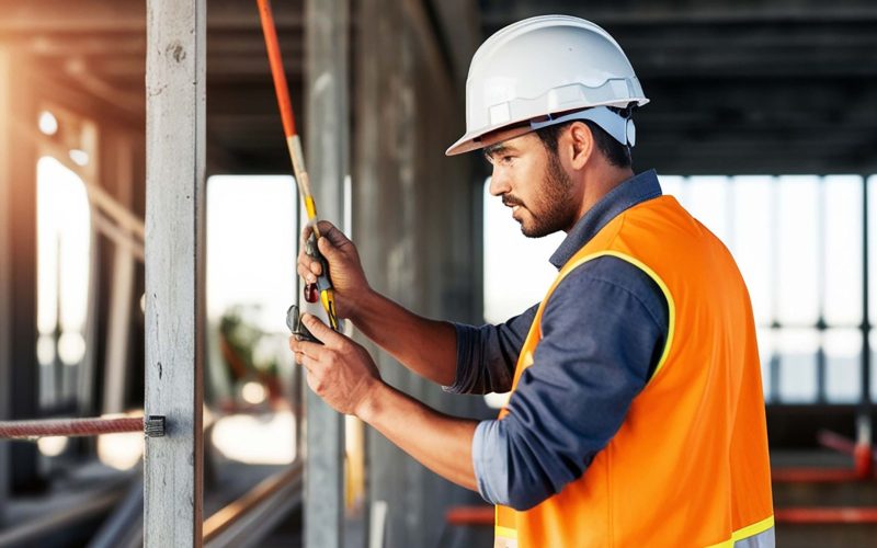 Construction defects expert witness conducting forensic site inspection for litigation