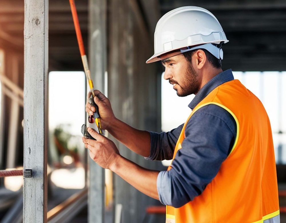 Construction defects expert witness conducting forensic site inspection for litigation