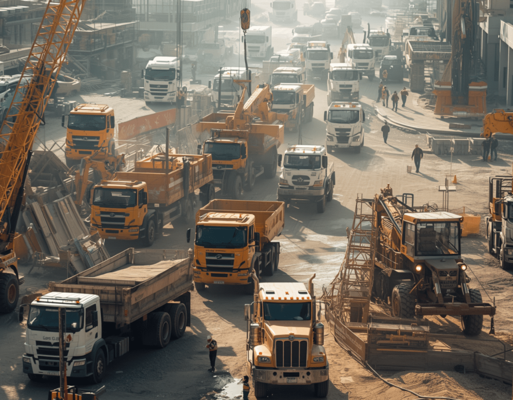 Fleet management failures and legal claims involving construction equipment and vehicles