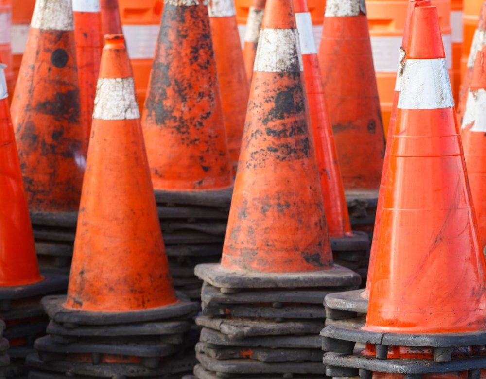 Transportation safety expert witness analyzing vehicle movement on a construction site