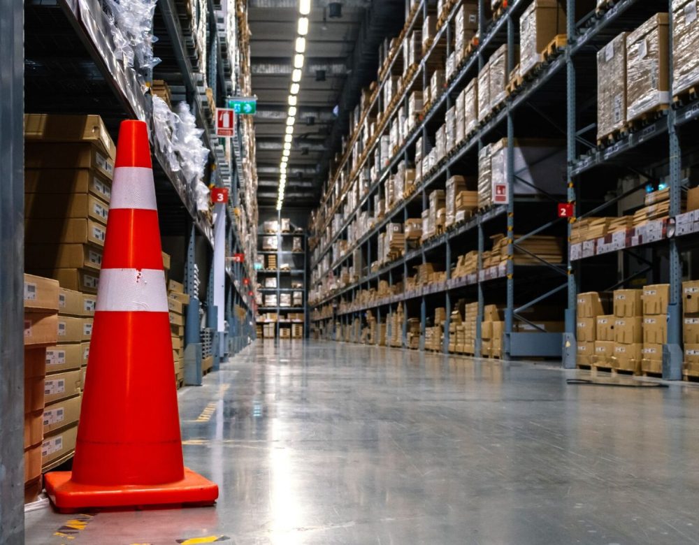 transportation-warehouse-expert-witness Transportation and warehouse expert witness conducting on-site inspection for legal case